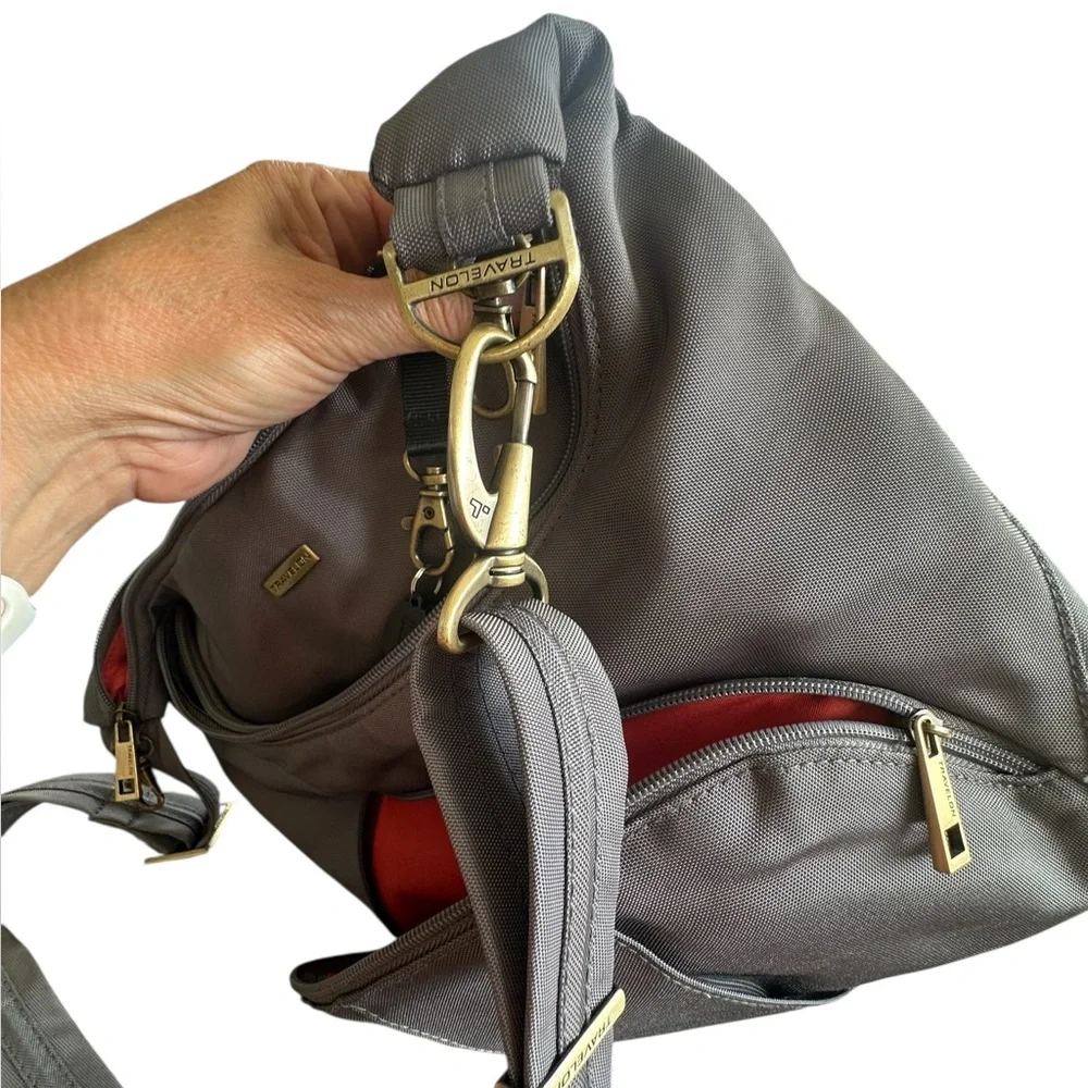 Travelon Gray Shoulder/Crossbody Bag